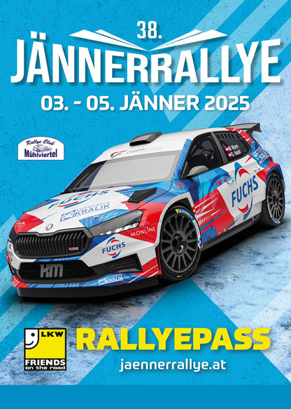 JR25 Package 3: Rallyepass und Sweatjacke (ohne Kapuze)